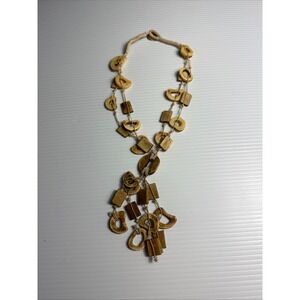 Boho‎ Chic Necklace Geometric Bead Statement Necklace Adjustable